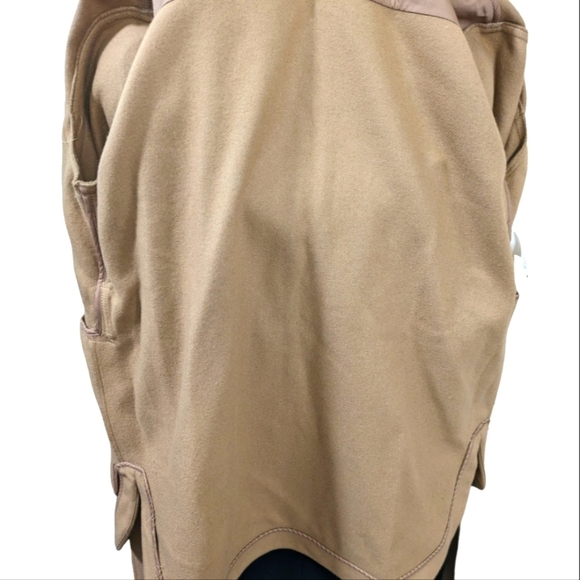 Aritzia Wilfred Front Pocket Belted Rialto Caramel Shirt Jacket ..Size Small - Picture 6 of 10